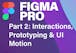 Figma Pro Pt. 2: Interactions, Prototyping & UI Motion