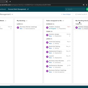 Create and manage a project dashboard with Wrike from Coursera Project Network online course platform