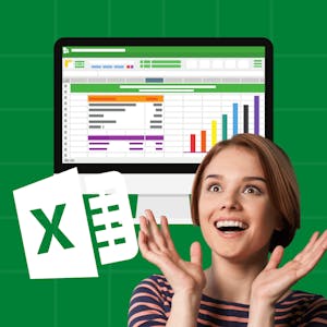 تصويرالبيانات في اكسيل: أنشئ لوحة معلومات تفاعلية from Coursera Project Network online course platform