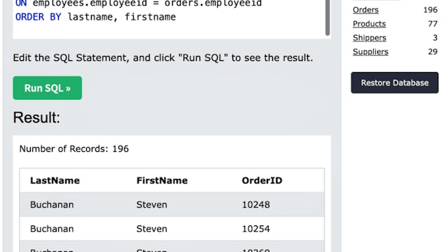 Data Analysis Using SQL | Coursera