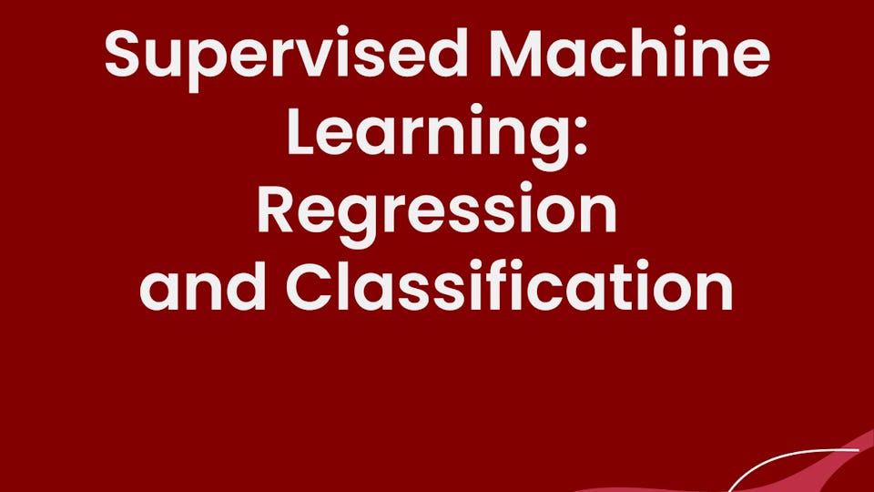 Supervised Learning Regression Classification Clustering | Coursera