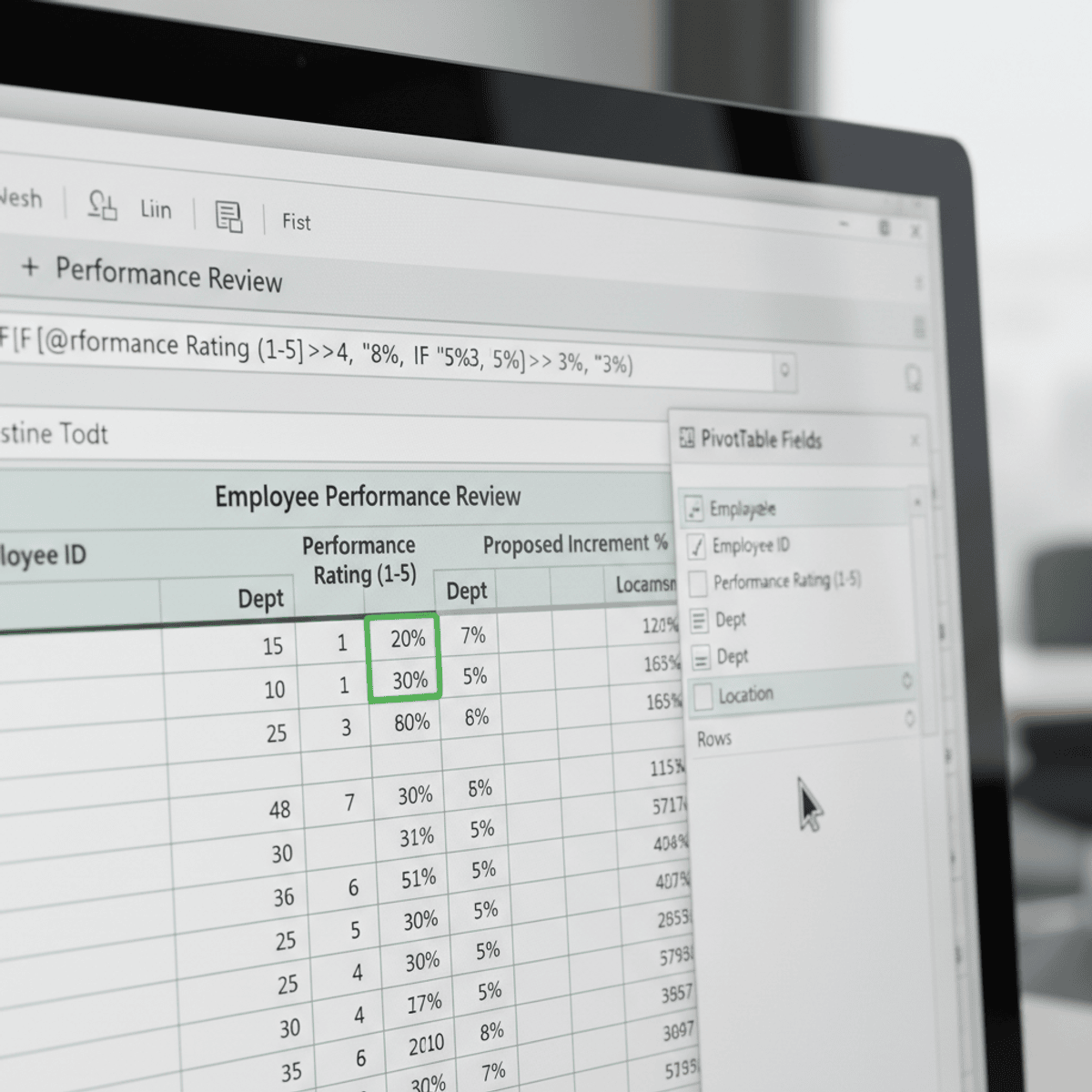 Analyze Employee Performance Using Excel Pivot Tables