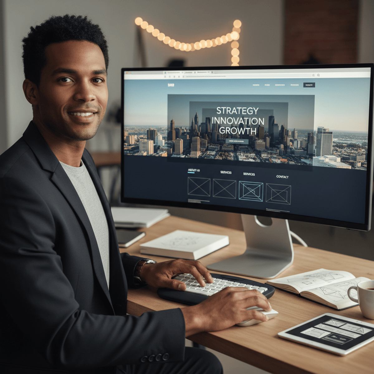 Design a Parallax Business Consultancy Website Project