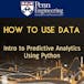 Intro to Predictive Analytics Using Python