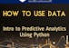 Intro to Predictive Analytics Using Python