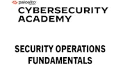 Palo Alto Networks Security Operations  Fundamentals