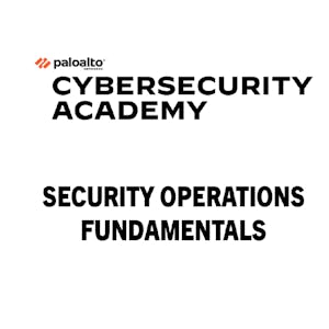 Palo Alto Networks Security Operations Fundamentals from Palo Alto Networks online course platform