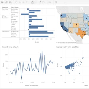 Data Visualization in Tableau: Create Dashboards and Stories