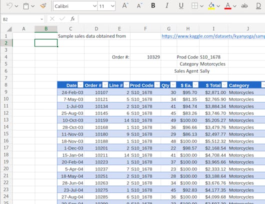 Introduction to Spreadsheets and Models | Coursera