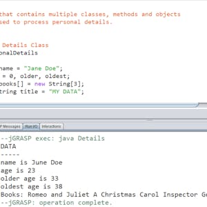 Process Personal Details using Methods in Java