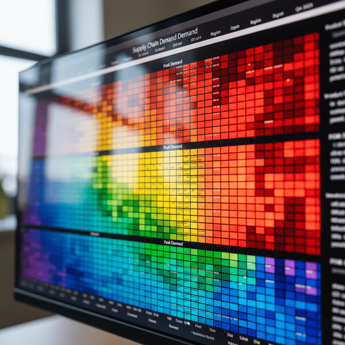 Analyze Supply Chain Demand Trends Using Heatmaps & Clusters