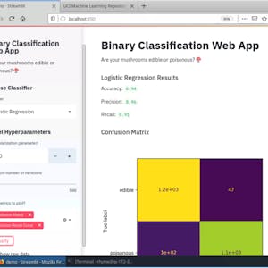 Build a Machine Learning Web App with Streamlit and Python - Online CE Course