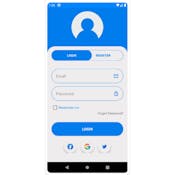 Design a Login/Register UI in Android using Linear layout