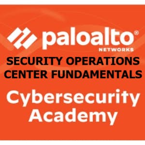 Palo Alto Networks Security Operations  Fundamentals