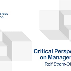 Critical Perspectives on Management from IE Business School online course platform