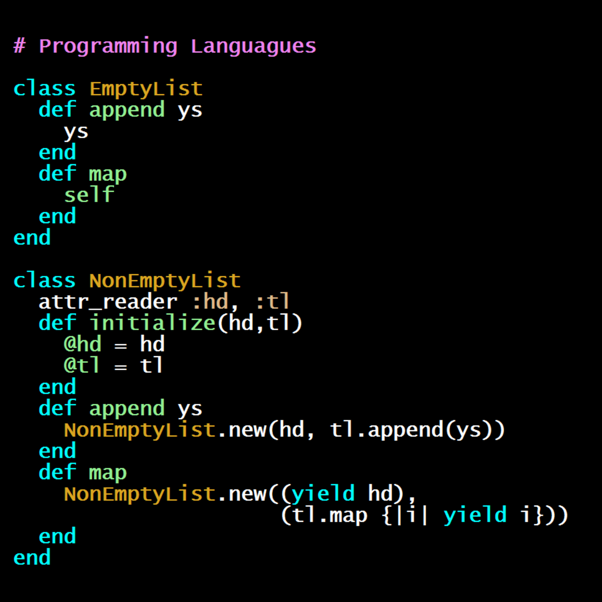 Programming Languages, Part C