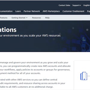 Image for the Build a Business Architecture using AWS Organization course