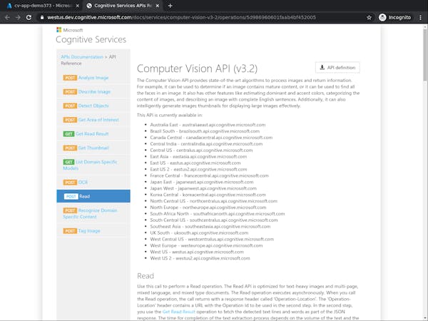 learn azure computer vision api with python demo app... Build a computer vision app with Azure Cognitive Services