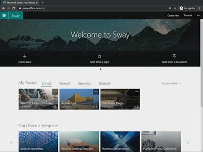 Create Visually Engaging Presentations using Microsoft Sway