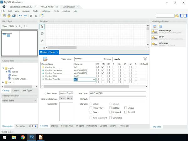 Create a Database with the Modeling Tool in MySQL Workbench