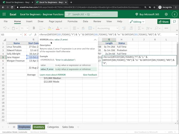 Excel For Beginners Beginner Functions Excel For Beginners Beginner Functions