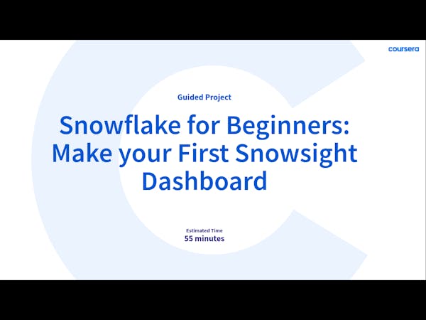 Snowflake for Beginners: Make your First Snowsight Dashboard
