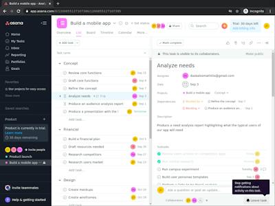Asana Tutorial Screenshots Get Started with Asana (Short Course) | Coursera