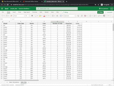 Using Basic Formulas and Functions in Microsoft Excel (Short Course ...