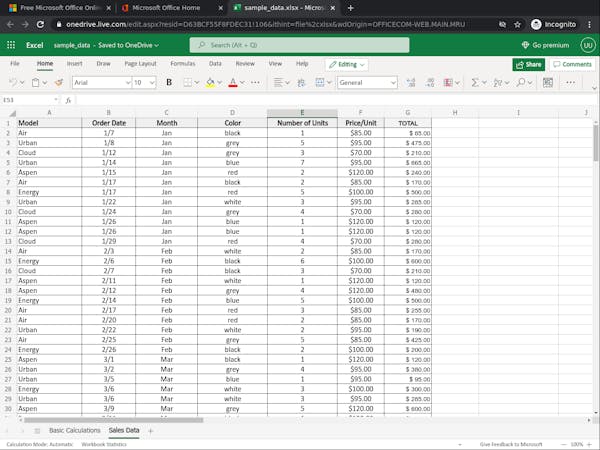 Using Basic Formulas and Functions in Microsoft Excel (Short Course ...