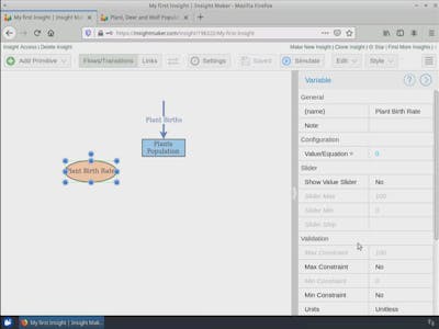 Building an Ecosystem model with Insight Maker