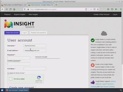 Building an Ecosystem model with Insight Maker