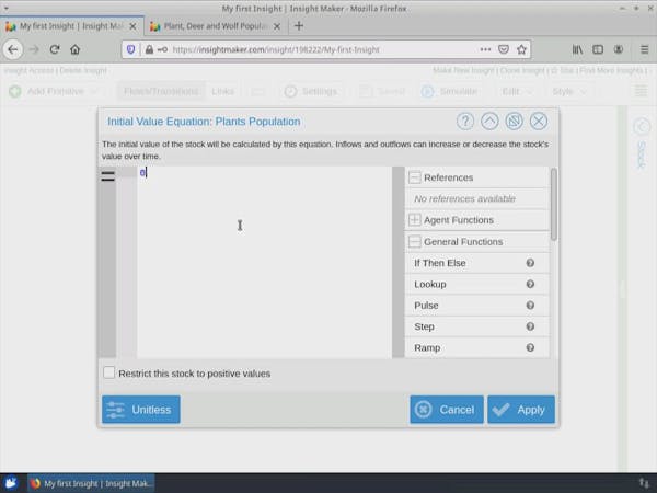 Building an Ecosystem model with Insight Maker