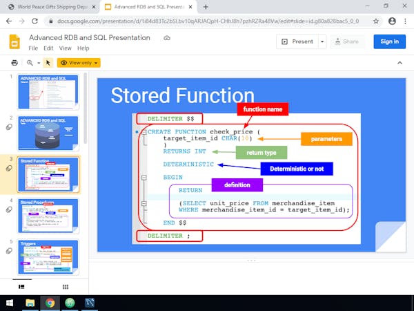 Advanced Relational Database and SQL (Short Course) | Coursera