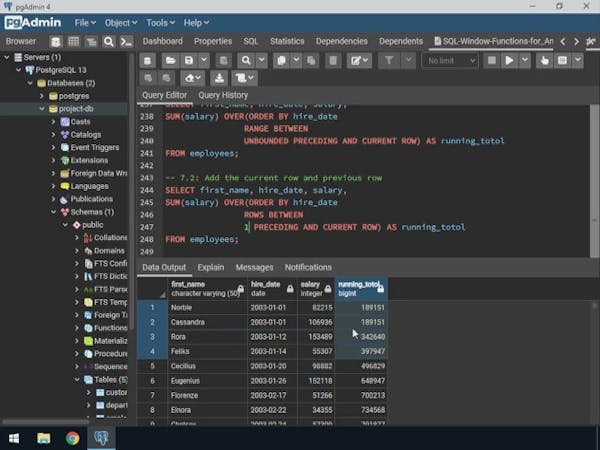 SQL Window Functions for Analytics