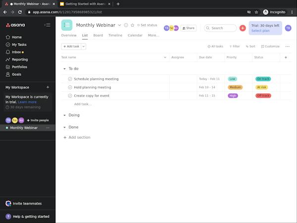 Asana Learning Library Getting Started with Asana