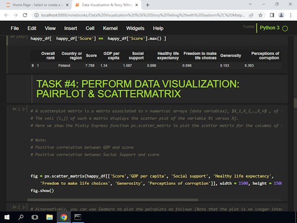 Data Visualization & Storytelling in Python