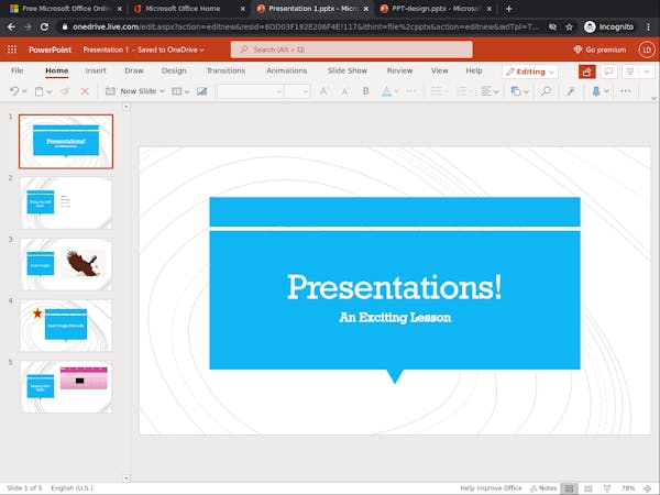 Designing and Formatting a Presentation in PowerPoint