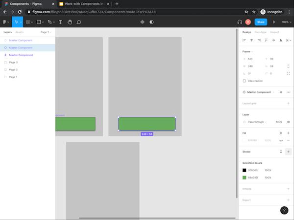 Figma Work Front Integration Examples Work with Components in Figma