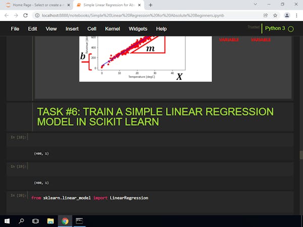 Simple Linear Regression for the Absolute Beginner