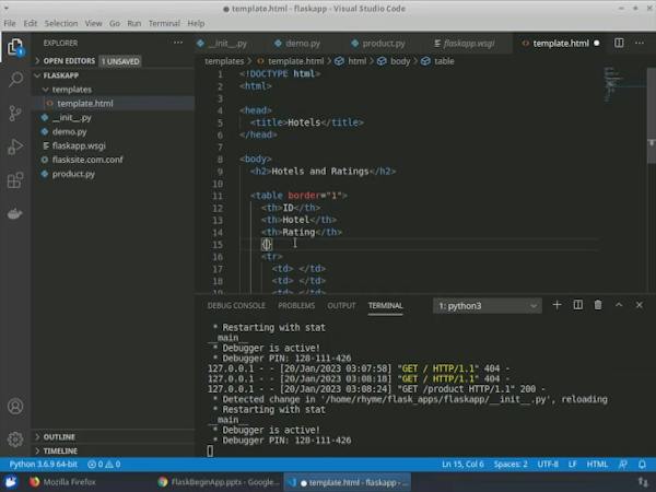 Flask Controls Interface Layout Flask for Beginners: Creating an Application