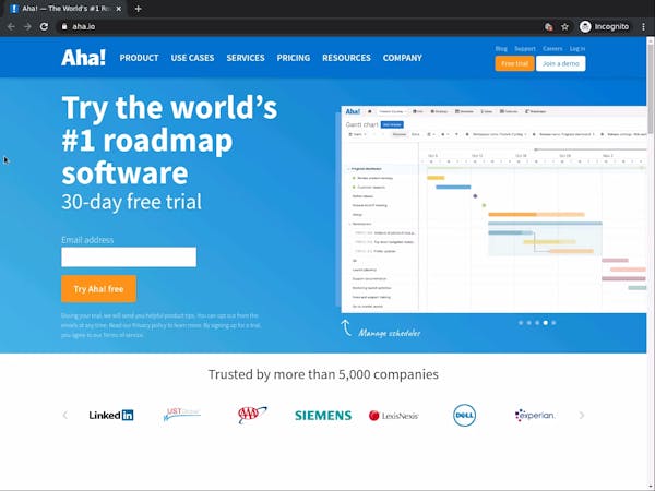 Build a Product Roadmap with Aha!