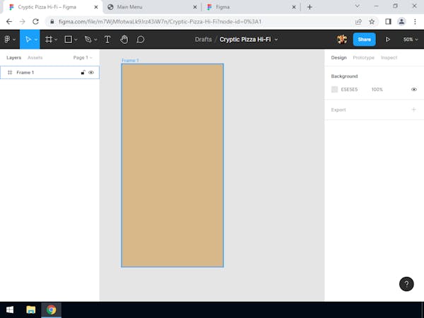 Create a High-Fidelity Prototype with Figma