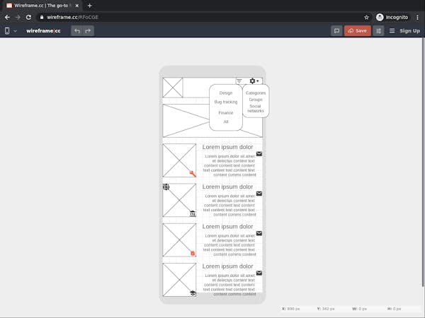 Draw a wireframe in Wireframe.cc