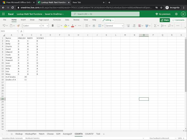 General Math Lookup Table How to Use Lookup Reference Math and Text Functions in Excel