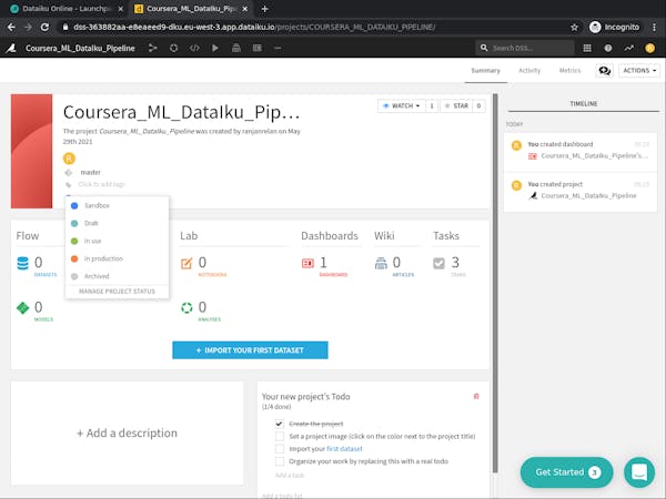 Build your first Machine Learning Pipeline using Dataiku