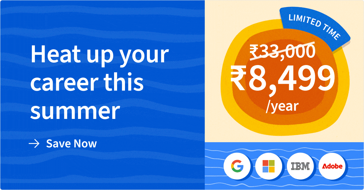 Early Bird Summer Sale Coursera Plus