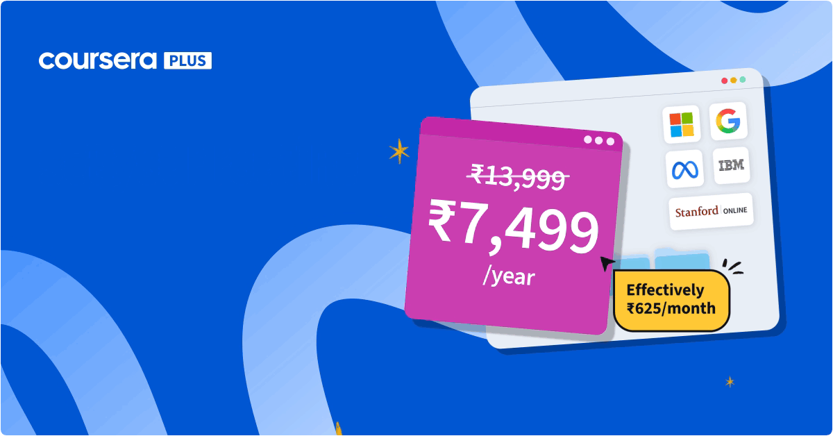 Save 40% on Coursera Plus