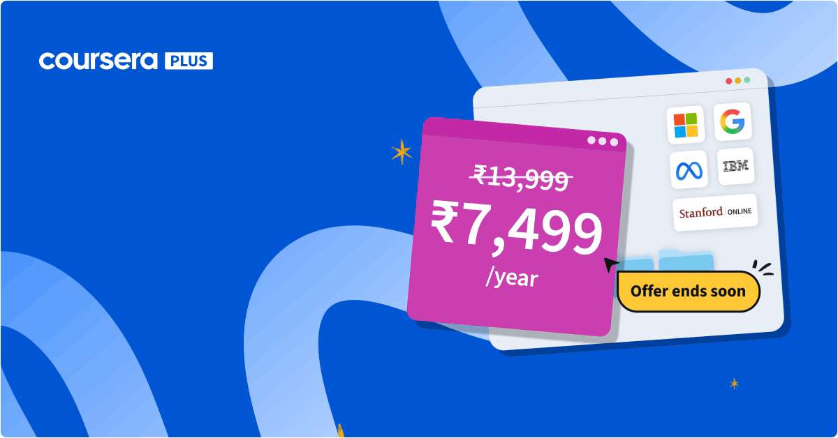 Save 40% on Coursera Plus