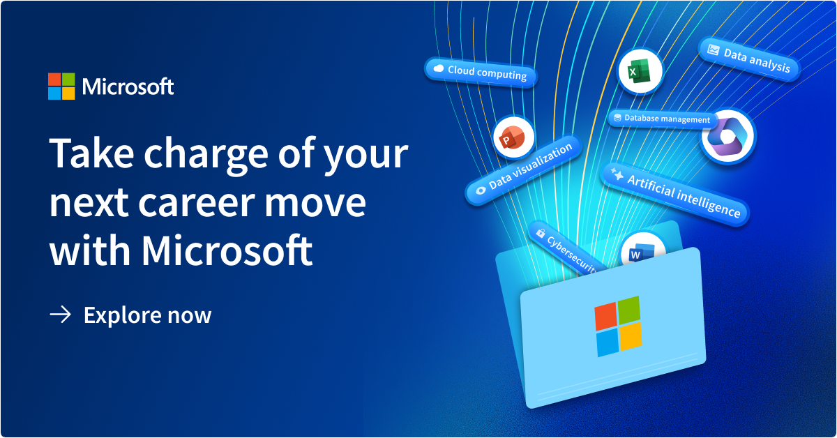 Explore Microsoft professional certificates