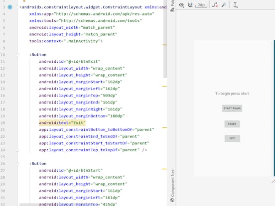 build a simple app in android studio with java